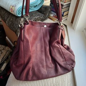 Burgundy Coach Bag